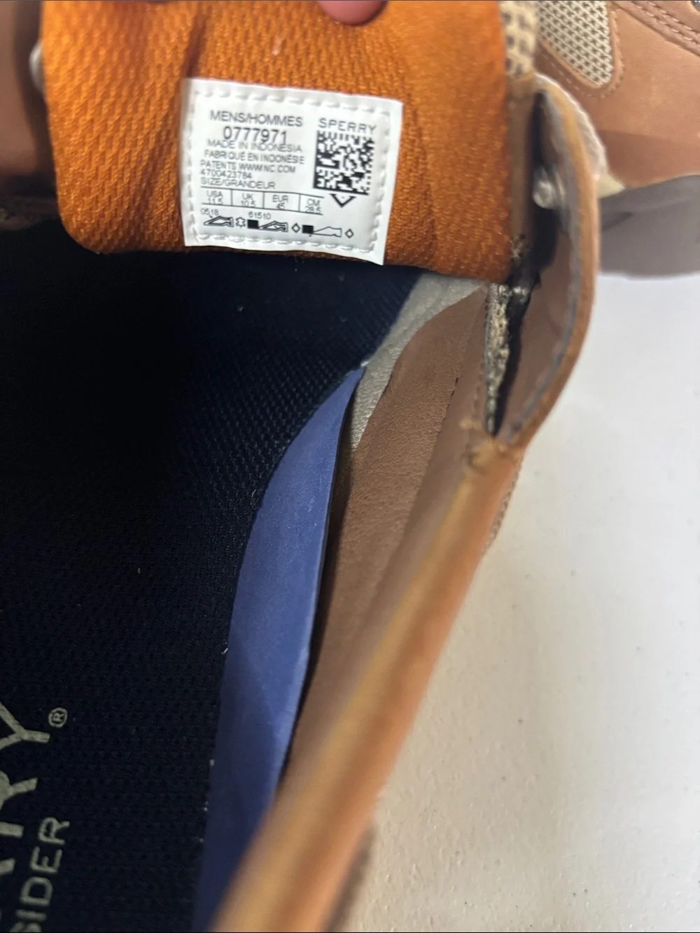 Sperry Men's Tan Brown Leather Boat Shoes